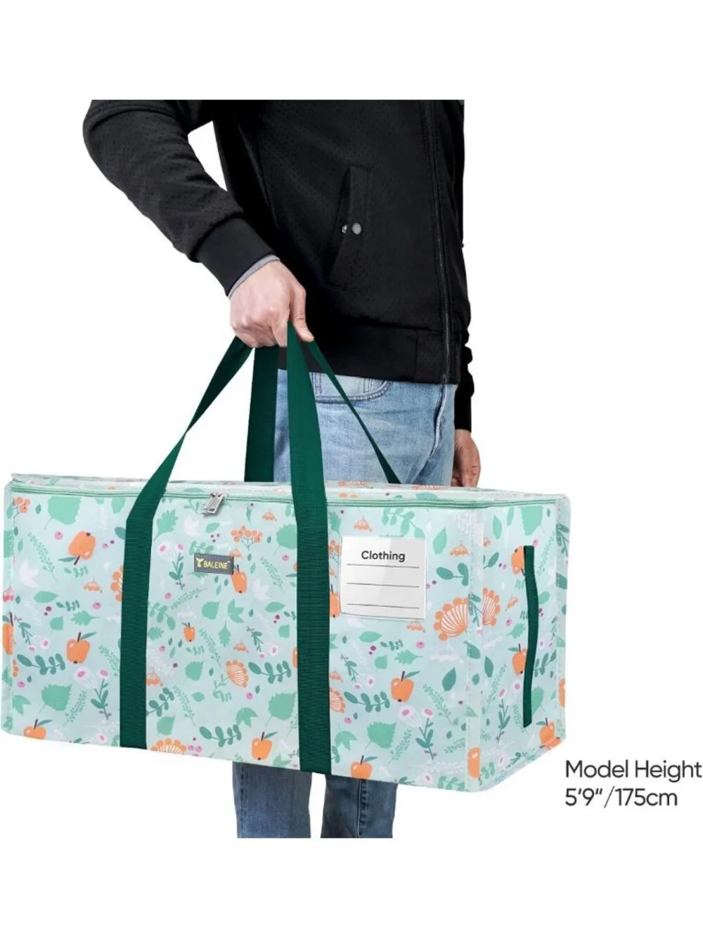 Extra Large Heavy-Duty Storage Tote with Zippers & Handles - Ideal for Laundry